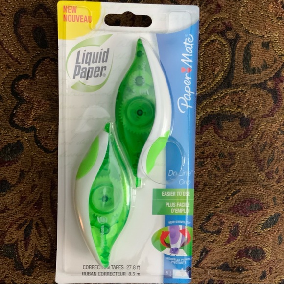 White-Out Liquid Paper PaterMate DryLine Grip Correction Tape - Picture 2 of 3